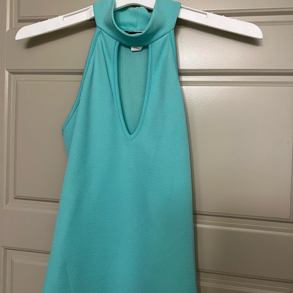 Teal tank top, small, never worn